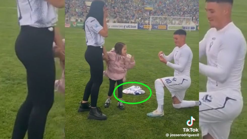 Mientras pedía matrimonio le robaron la camiseta: Ocurrió en GV San José (VIDEO)