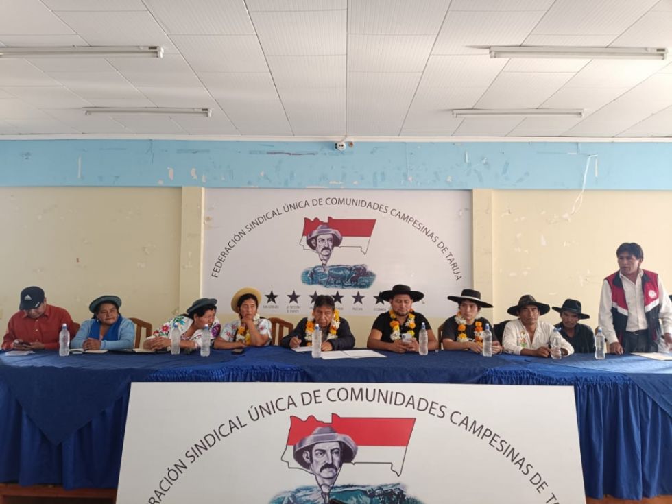 Choquehuanca llega a Tarija y se reúne con campesinos y sectores del MAS 