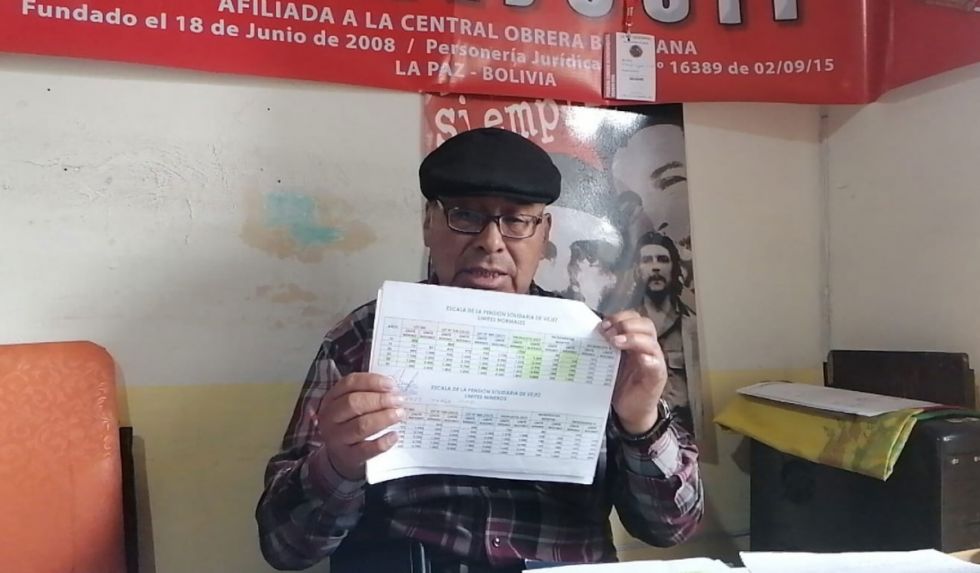 Dirigente de jubilados duda de la oferta de Evo de doble aguinaldo: ‘consideramos que nos ha fallado’