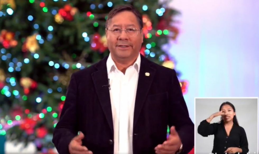 Arce habla de "sentar las bases de la nueva Bolivia"