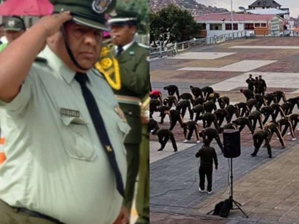Gobierno instruye a los policías a tener un mejor estado físico