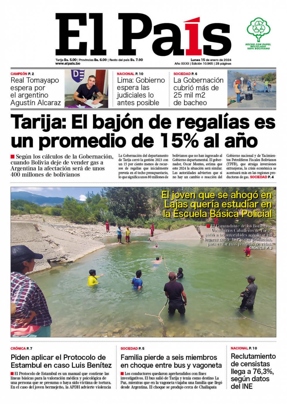 Bajón de regalías, el fichaje de Real Tomayapo, los Copleros de Méndez: Lee las imprescindibles de hoy