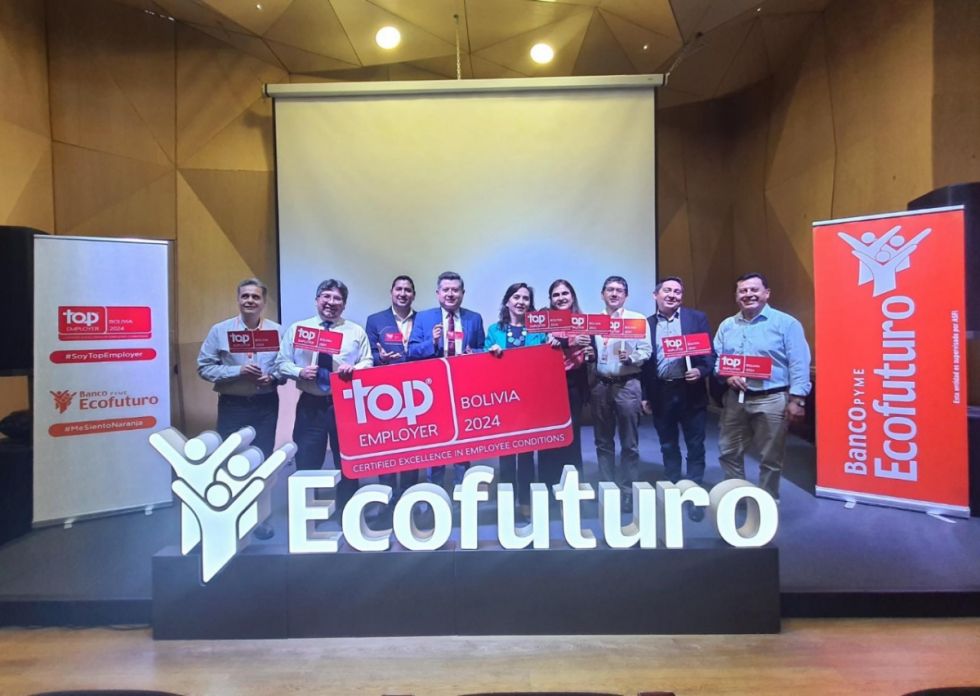 Por sus buenas prácticas en recursos humanos, Banco Ecofuturo es Top Employer 2024