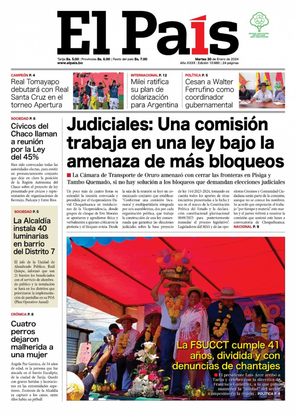 La división del Fsucct, el adiós de Walter, el retorno del fútbol y mucho más: Lee las imprescindibles de hoy