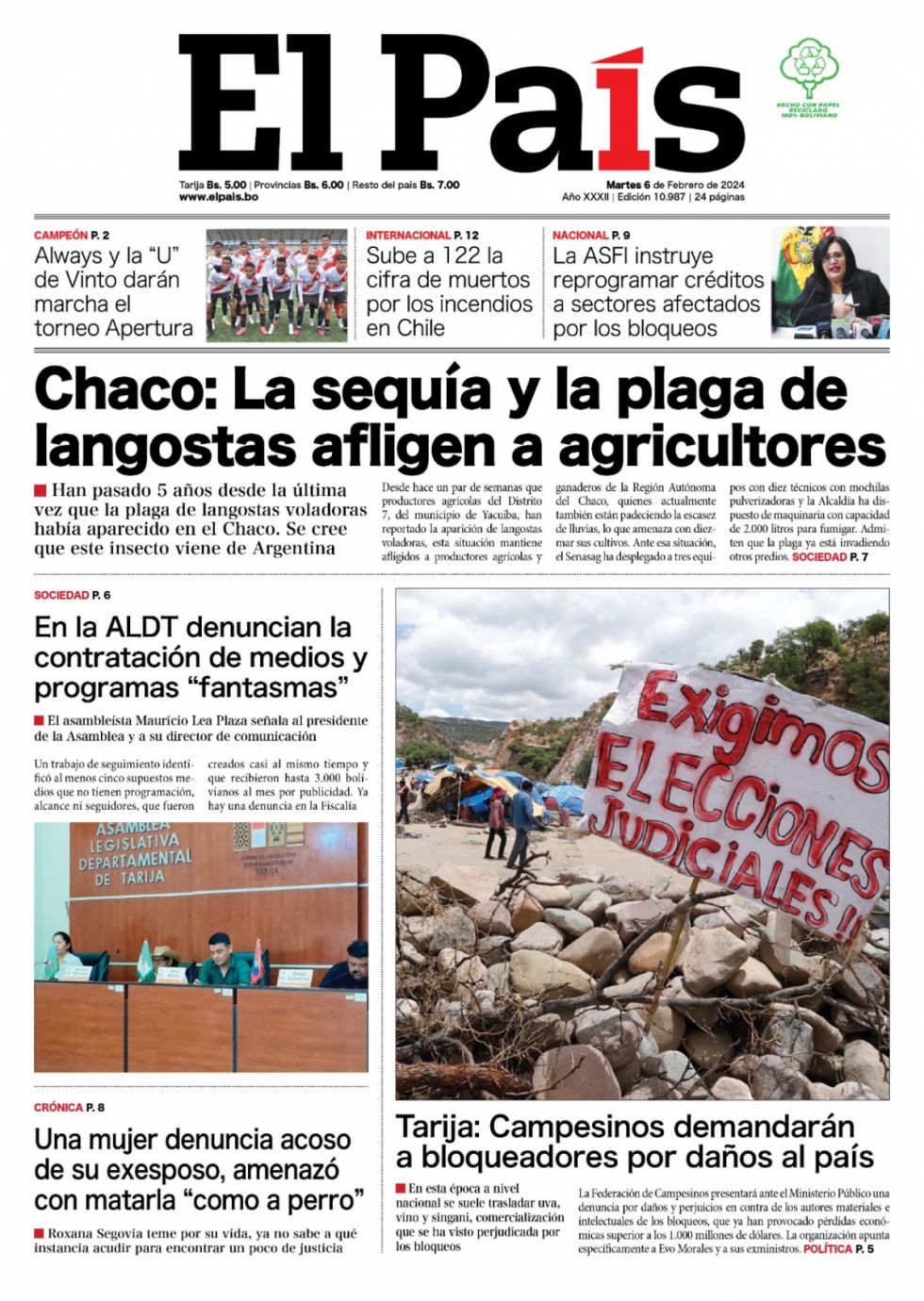 Las judiciales, el cambio climático de la zona alta, la agenda de Milei y mucho más: Lee las imprescindibles 