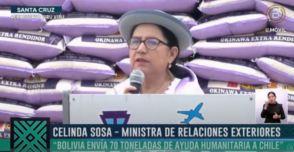 Bolivia destina ayuda humanitaria a Chile