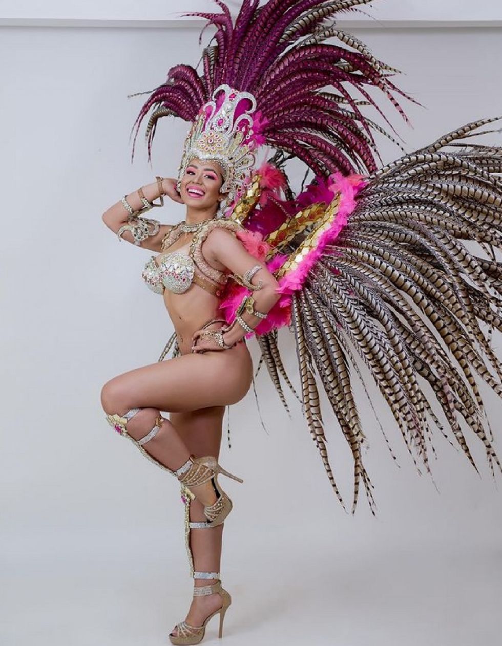 Alba Martínez, reina del Club 22 de septiembre. 