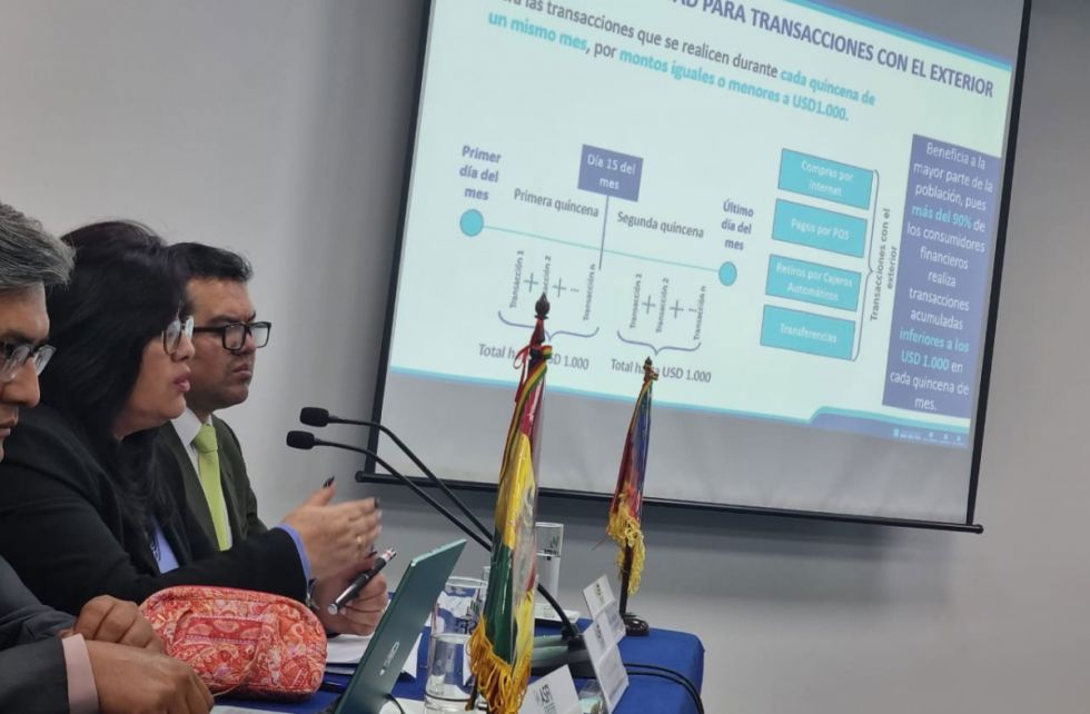 ASFI fija gratuidad en transacciones con el exterior hasta $us1.000 y un máximo de 10% de comisión para giros
