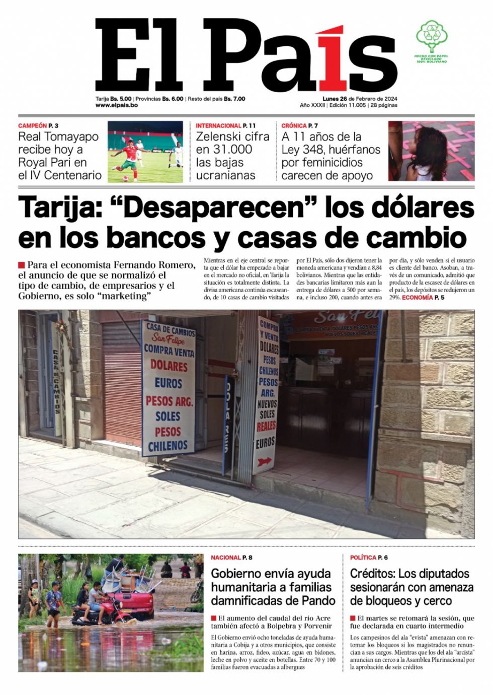 Marisol, la Ley 348, los dólares ausentes, Linera "el pitita" y mucho más: lee las imprescindibles
