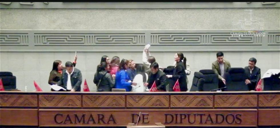Vuelven los enfrentamientos y empujones a la sesión de Diputados