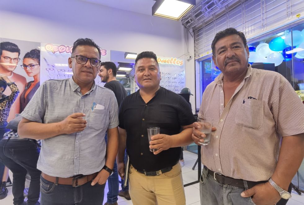 Jorge Heredia, Vladimir Ibáñez y Cecilio Pimentel.