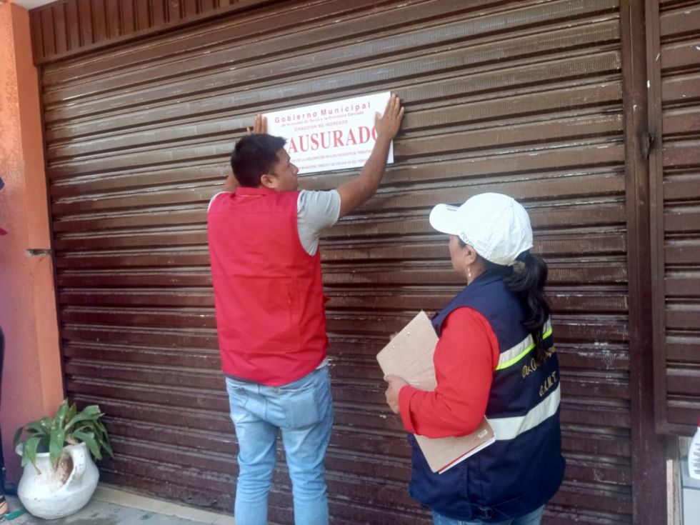 Clausuran todos los locales en San Jacinto por falta de licencia de funcionamiento
