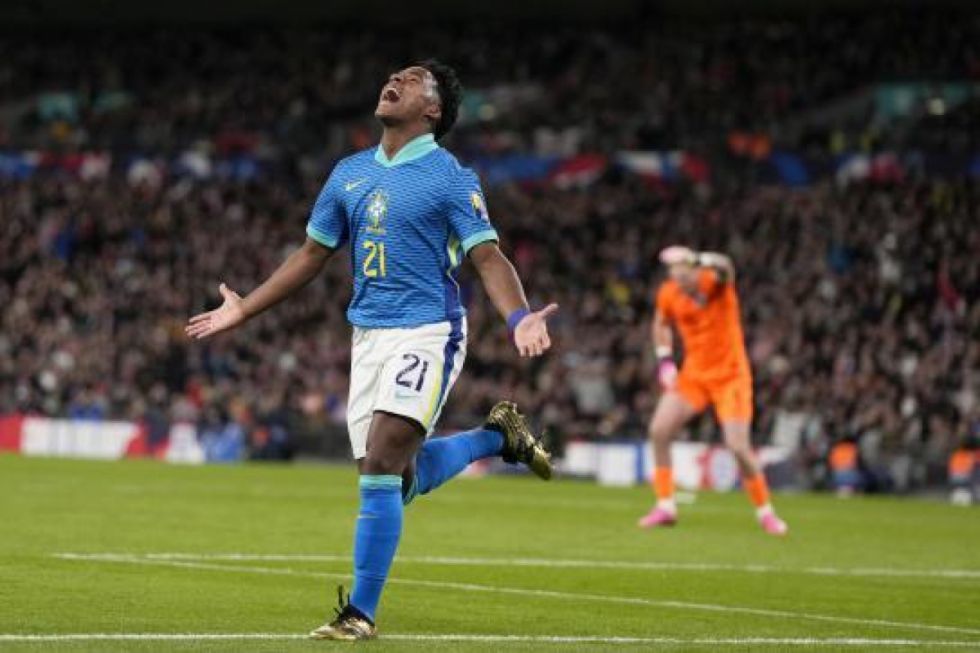Brasil conquista Wembley  gracias al gol de Endrick 