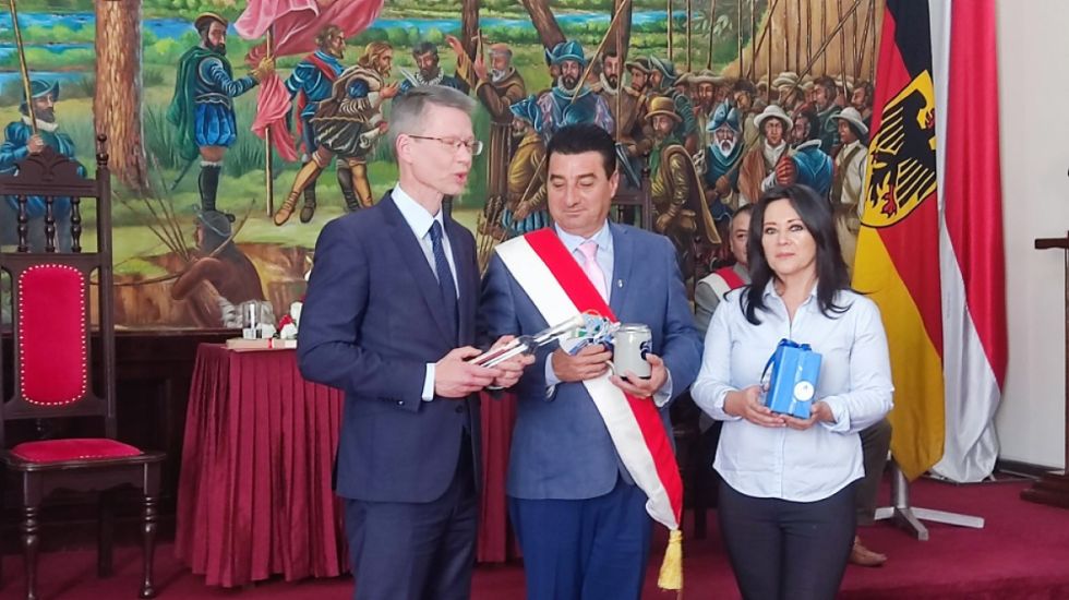 Alcaldes de Tarija y Schweinfurt pactan cooperación 