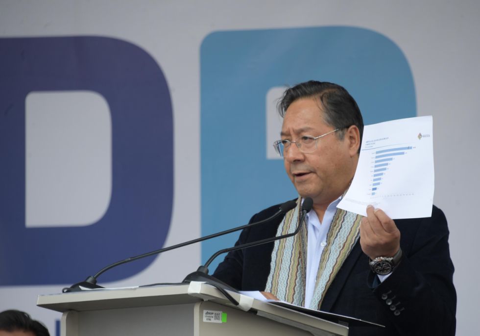 Luis Arce asegura que Bolivia “no está en crisis”