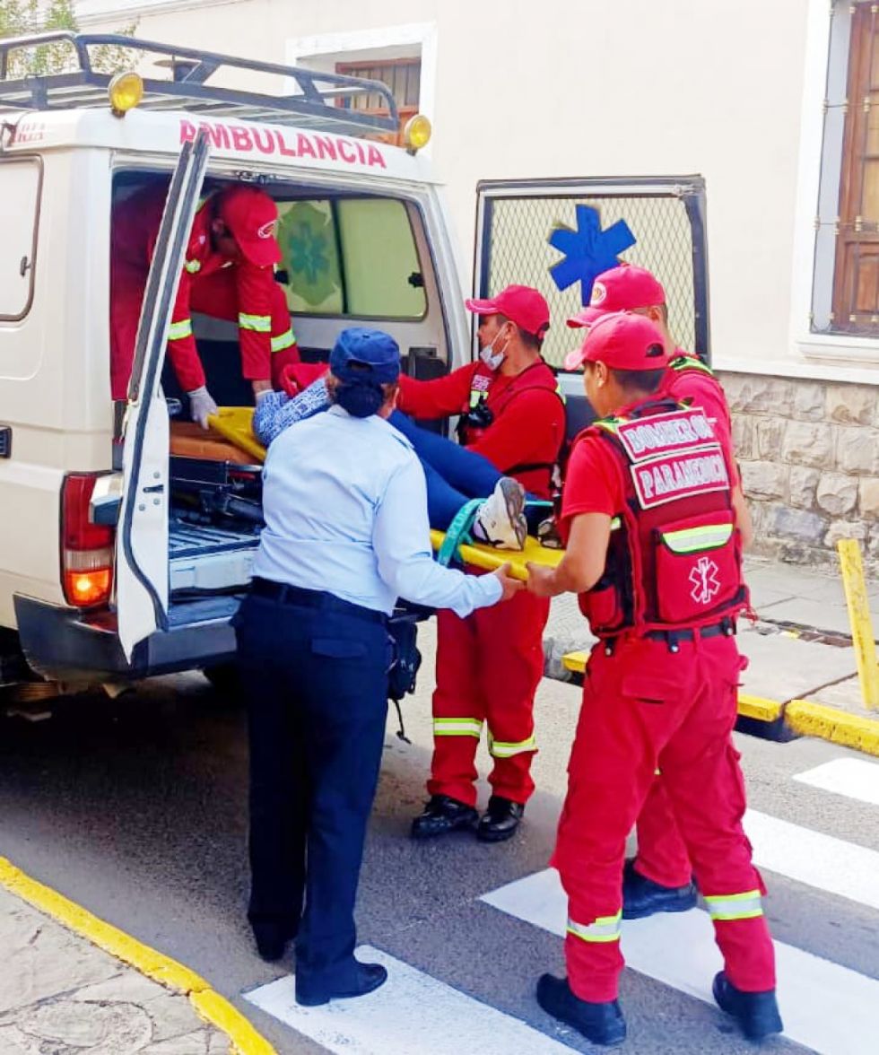 Persona con discapacidad sufrió accidente 
