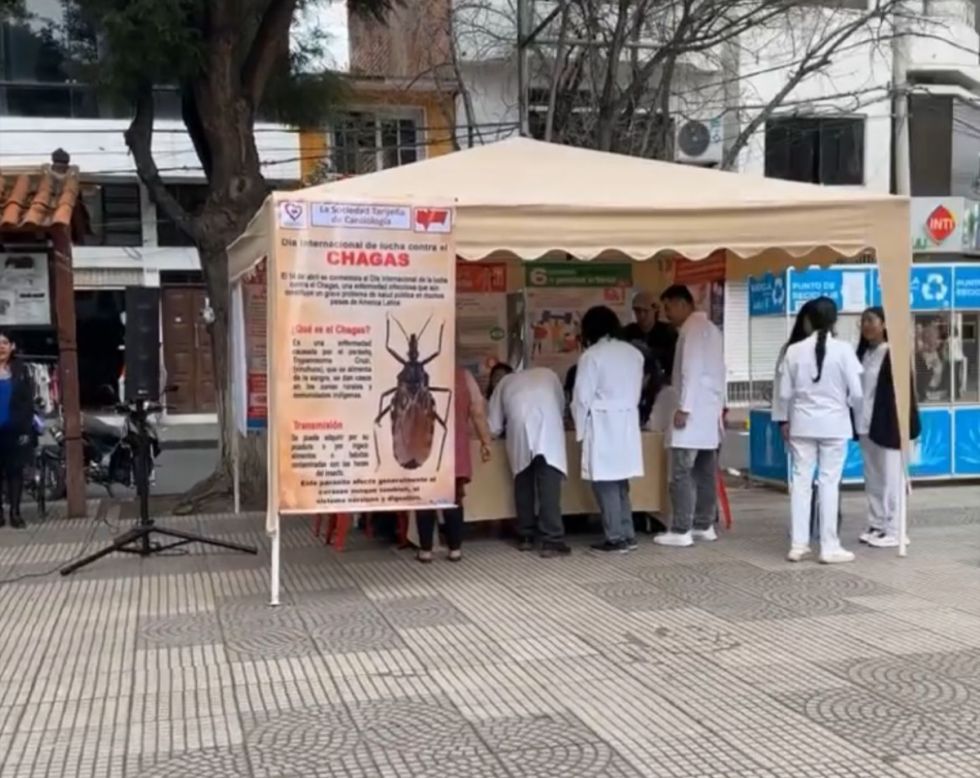 Instalan feria de salud en Tarija por el Día Mundial de la enfermedad de chagas