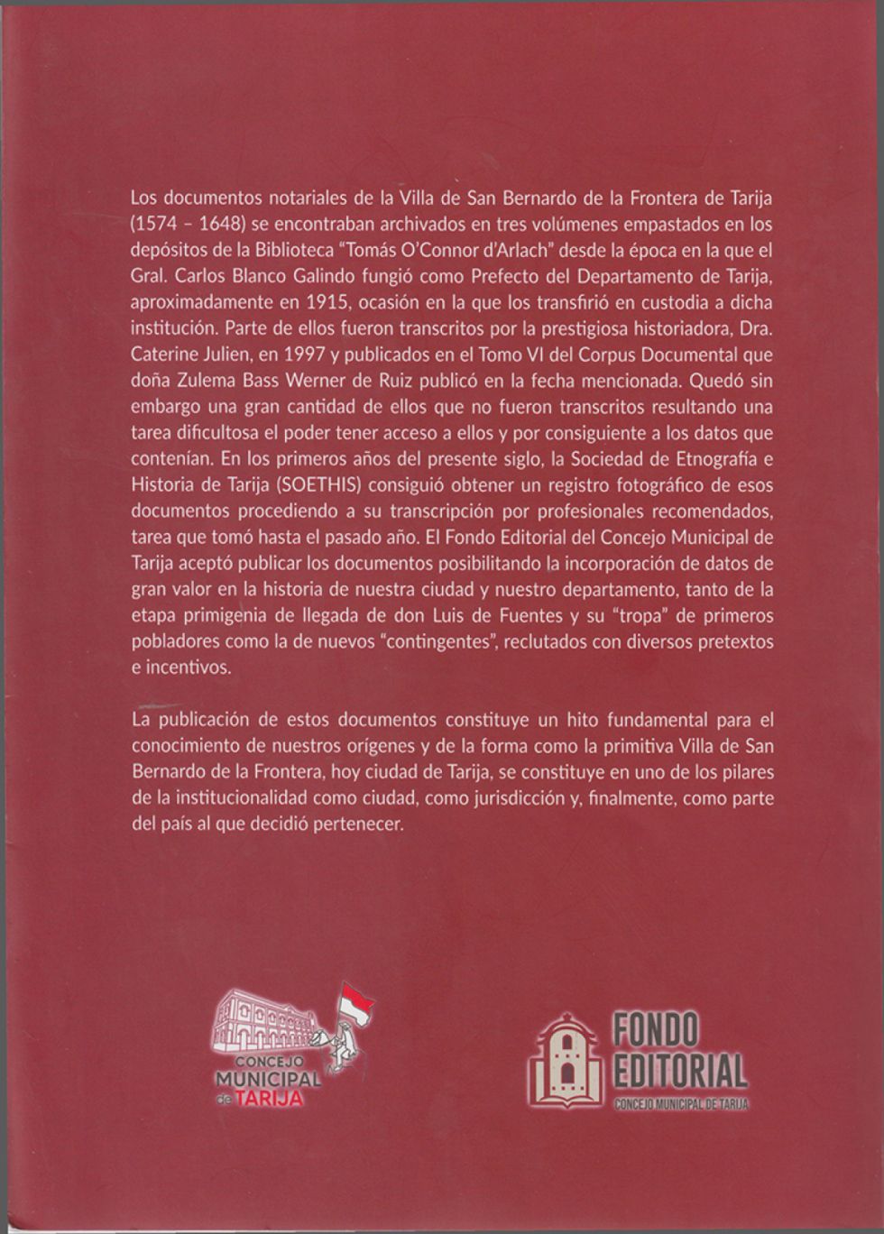 Contratapa Documentos Notariales