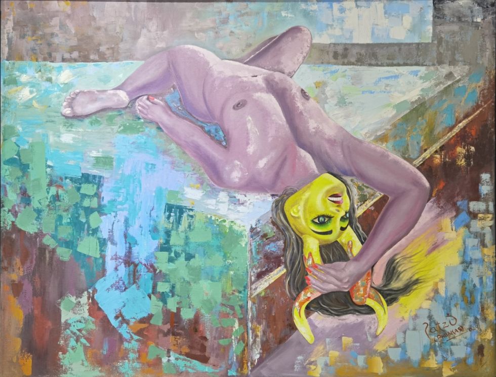 Pecado, óleo de Michael Patzi. 