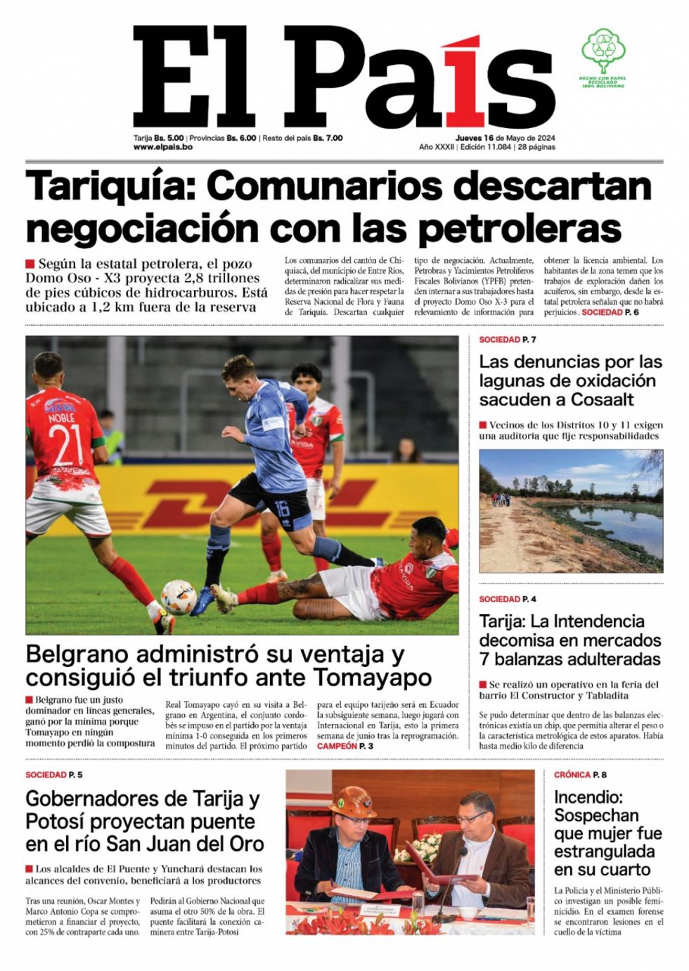 Resistencia en Tariquía, Tomayapo y el pirata, los planes del litio y más: Lee las imprescindibles