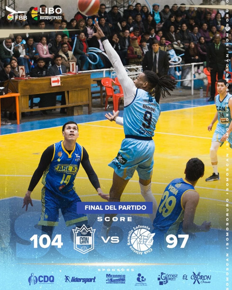 CAN gana el clásico orureño en la Libobásquet
