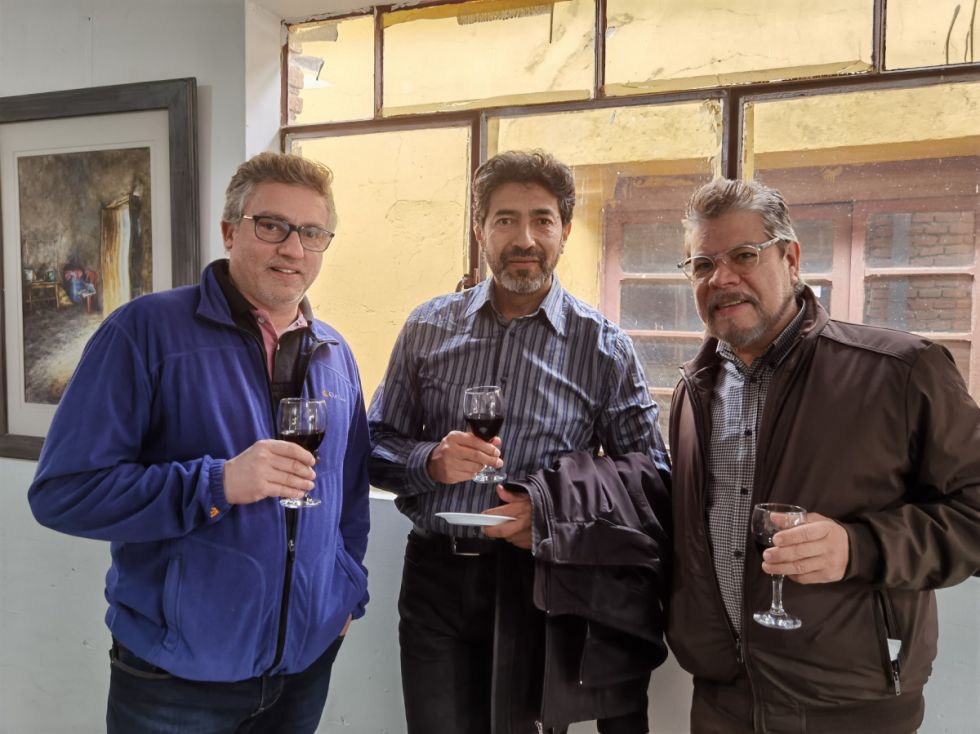 Francisco Berciano, Roberto Mobarec y Nils Puerta.