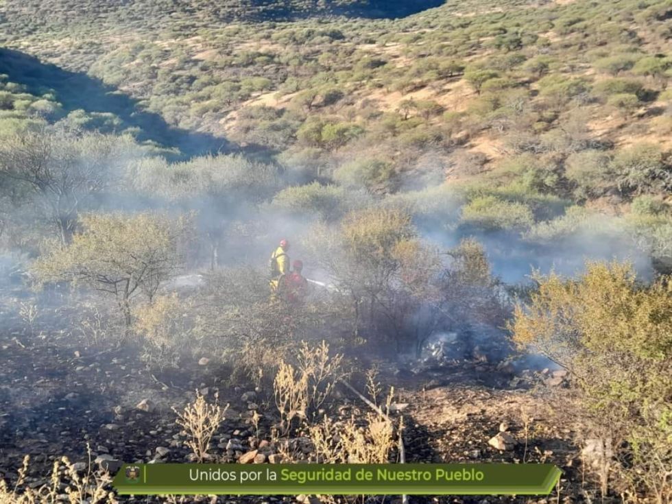 Bomberos de Tarija sofocan incendio de pastizales en San Jacinto Norte