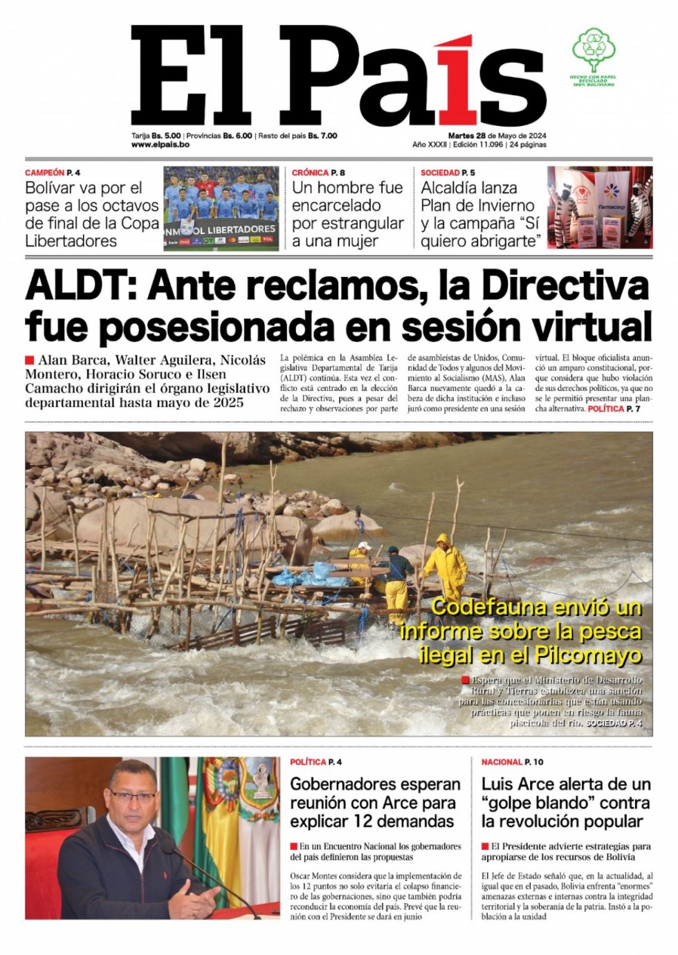 Directiva virtual; "golpe Blando", las "perdidas" del Moisés Navajas... Lee las imprescindibles de hoy
