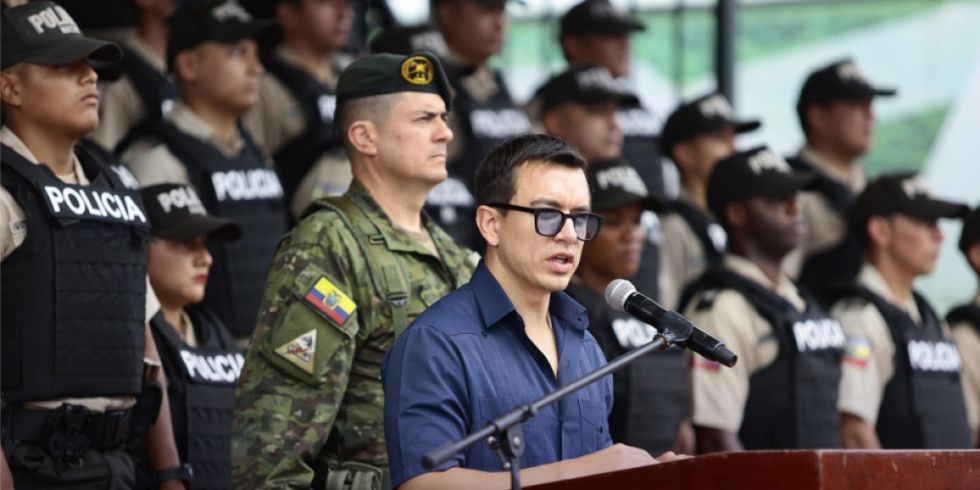 Noboa incrementará operativos militares