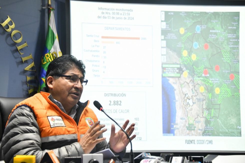 Reportan 2.992 focos de calor en el país