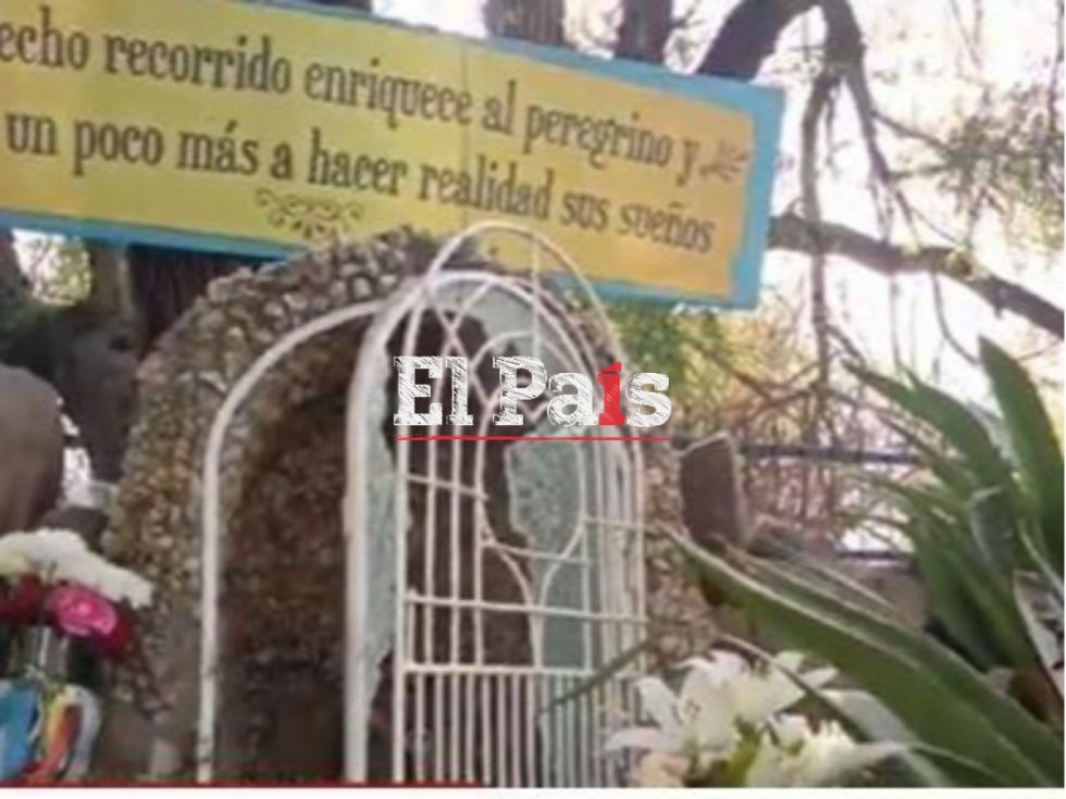 Actos vandálicos contra la gruta de la Virgen