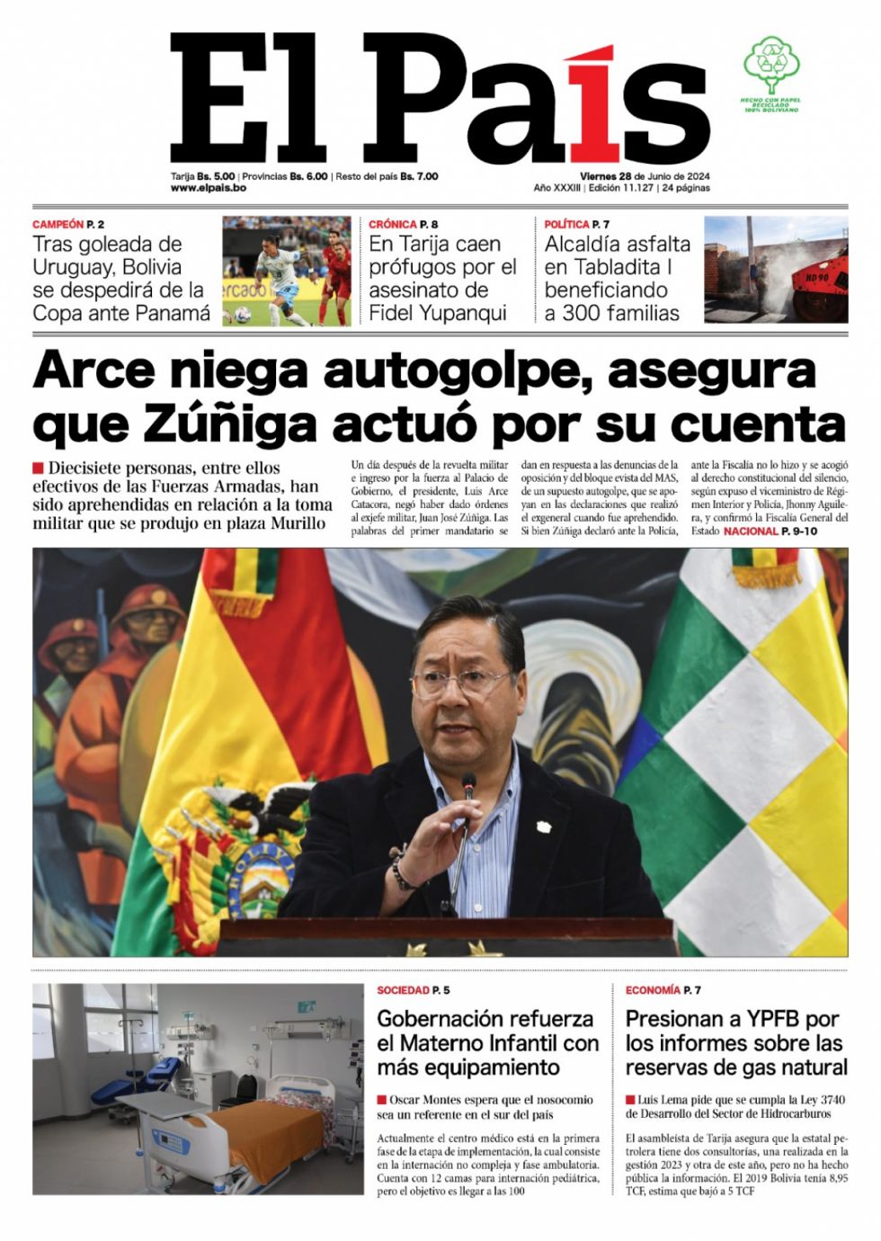 Las dobleces del golpe, las reservas de gas, el desastre de la Verde... Lee las imprescindibles de hoy