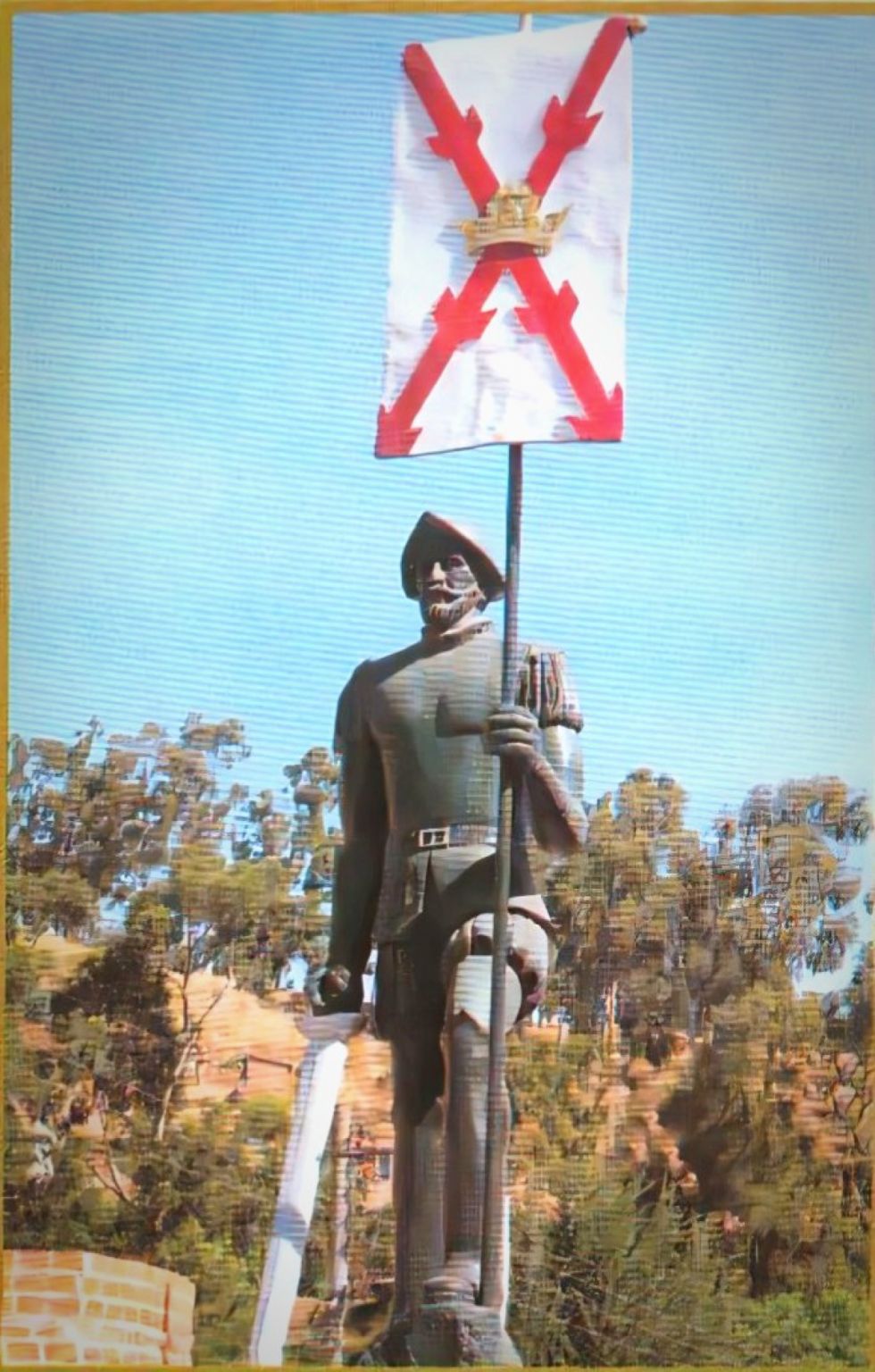 Estatua de Pedro Anzurez de Camporredondo, en Sucre. Foto de Alejandro Pomar