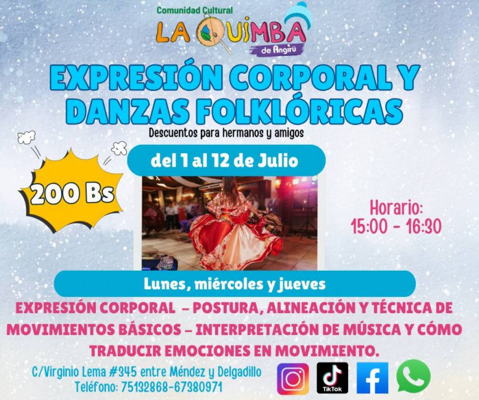 Expresión corporal y danzas