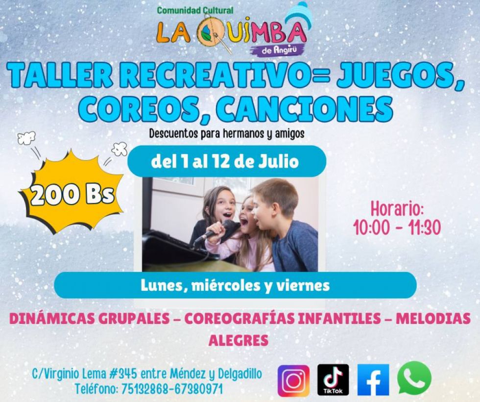 Juegos, coreografías y canciones