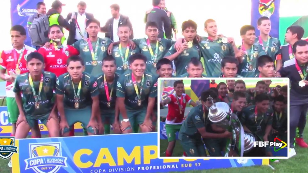 Tomayapo vuelve a hacer historia nacional: Ahora campeón sub-17