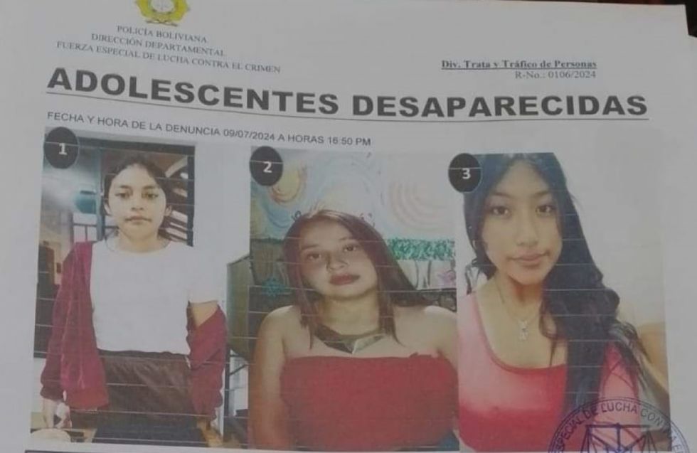 Tres menores huyen del Hogar Moisés Navajas de Tarija 