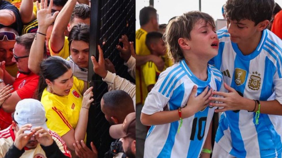 Imágenes y videos de los incidentes que retrasan la final de la Copa América