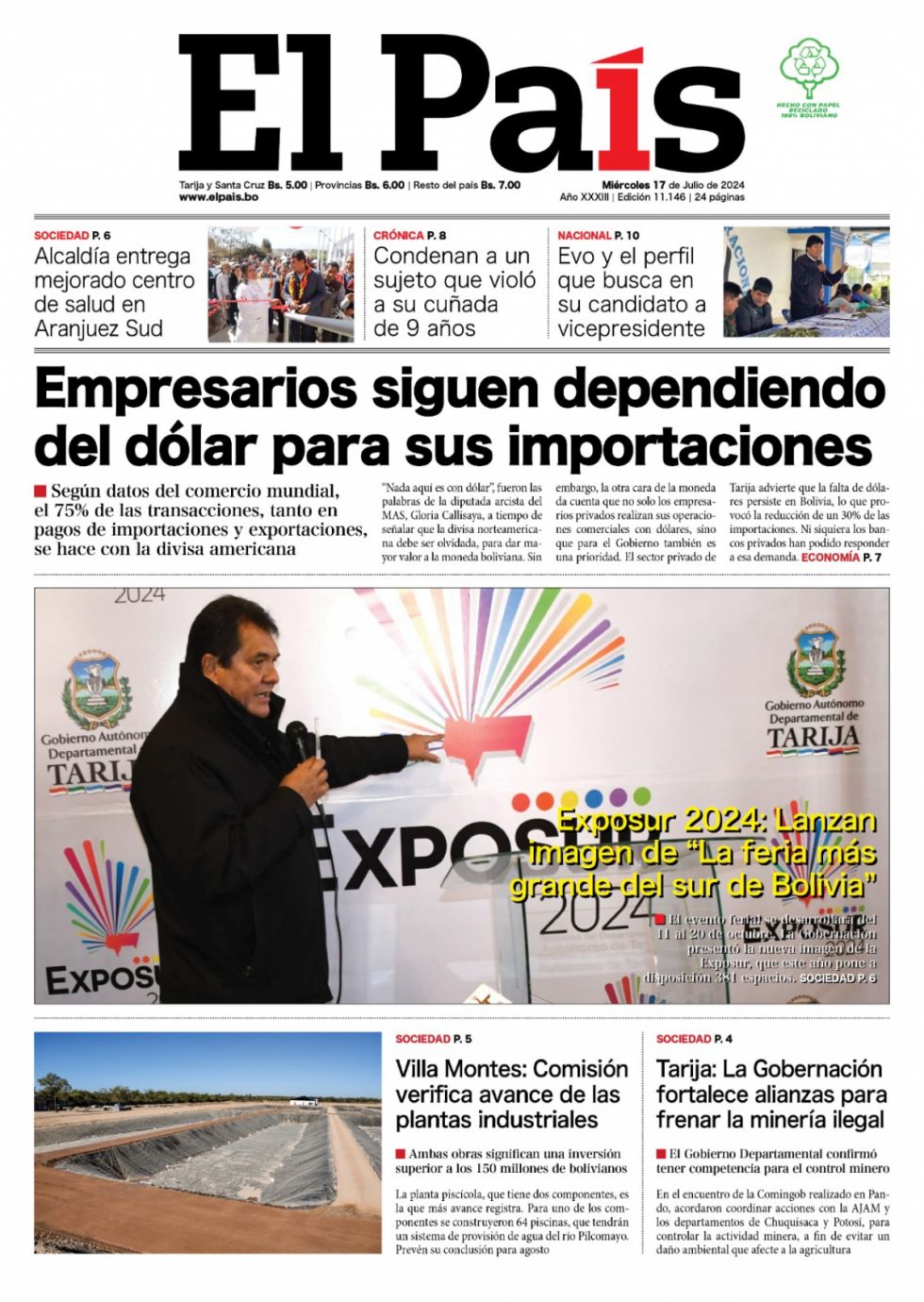 El dólar, extorsiones en Diprove, Exposur y más: Lee las imprescindibles