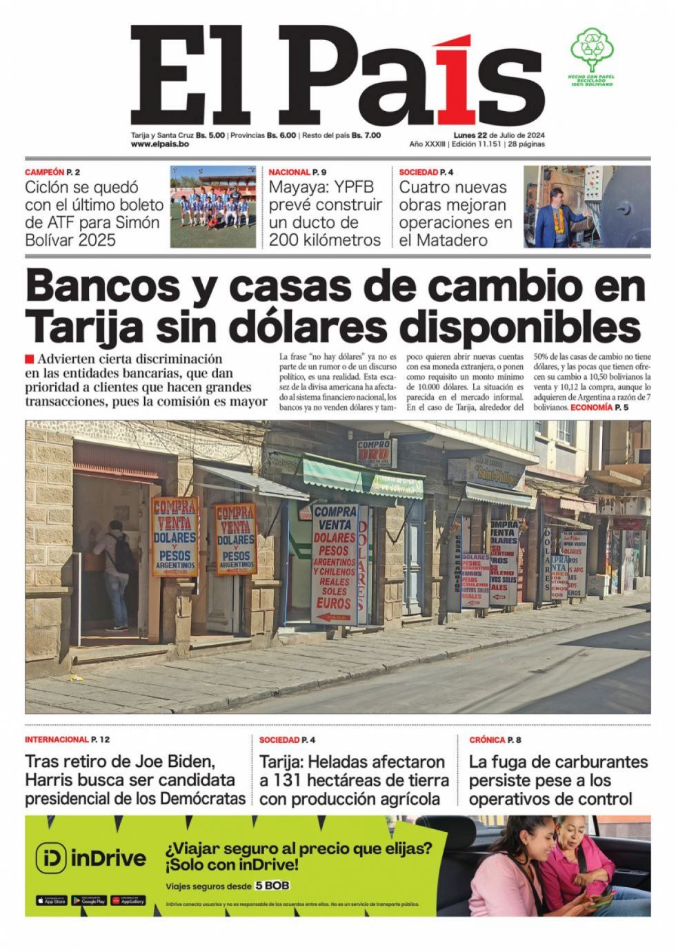 El dólar ausente, los focos de calor, Kamala Harris, Ciclón... Lee las imprescindibles de hoy