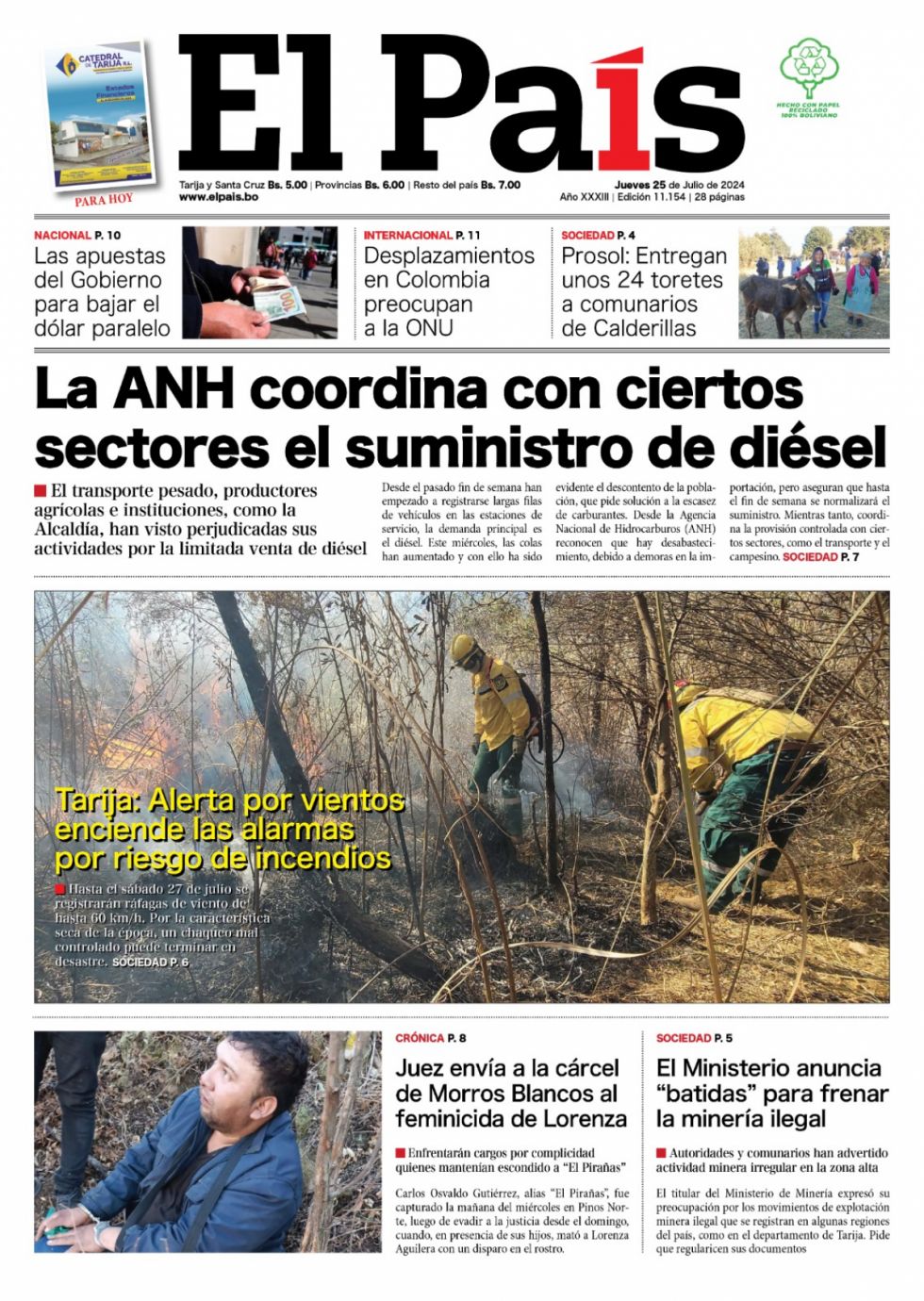 Los acuerdos de la ANH, los fuertes vientos, Núñez del Prado en los JJOO y más: Lee las imprescindibles