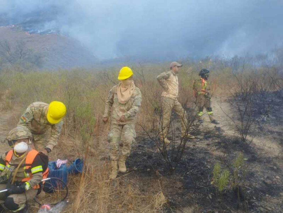 Bomberos forestales controlan incendio que amenazaba Sama en Tarija