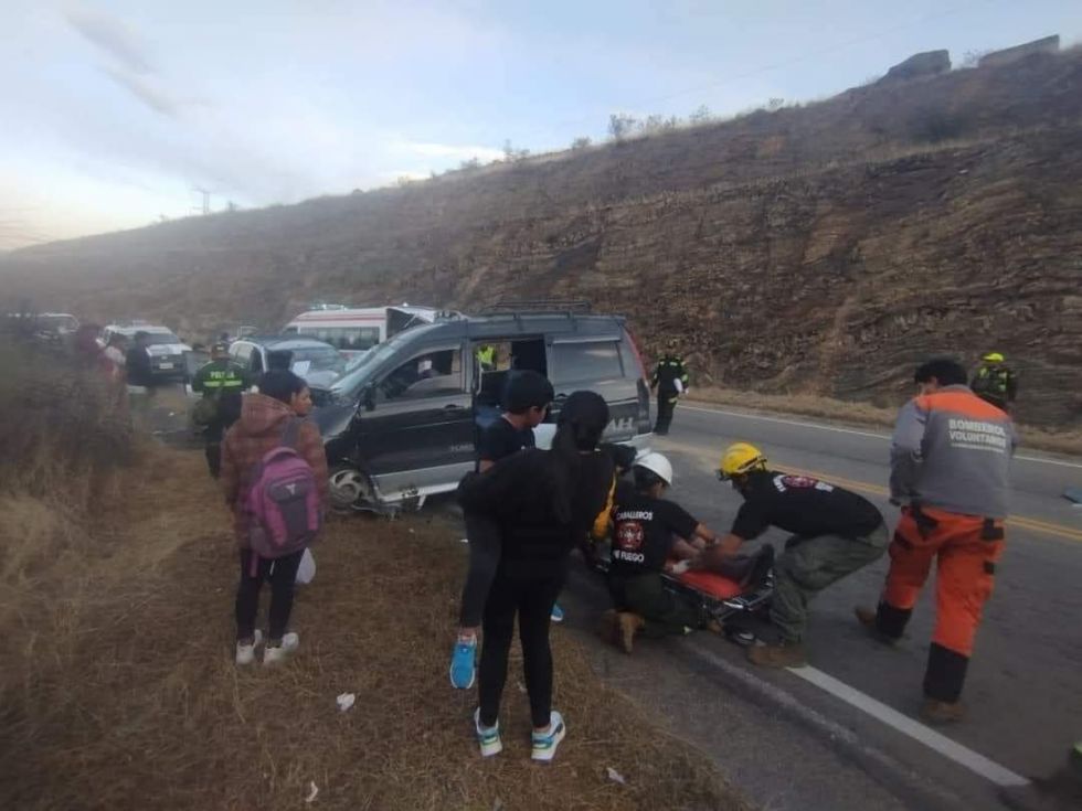 Reportan accidente en Falda la Queñua 
