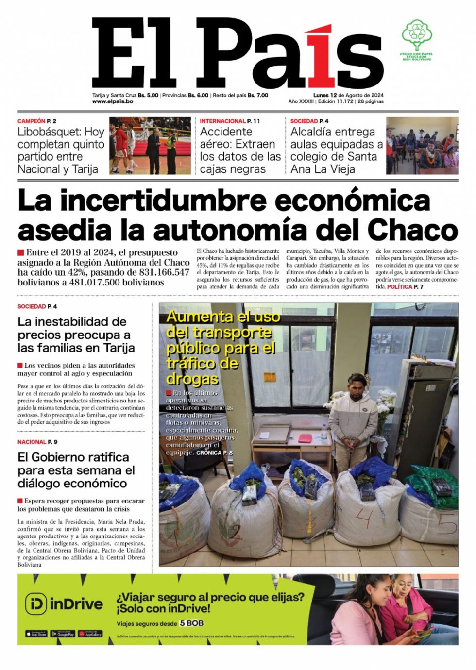 Precios inestables, final de la Libo, Chaco poderoso y mucho más: Lee las imprescindibles