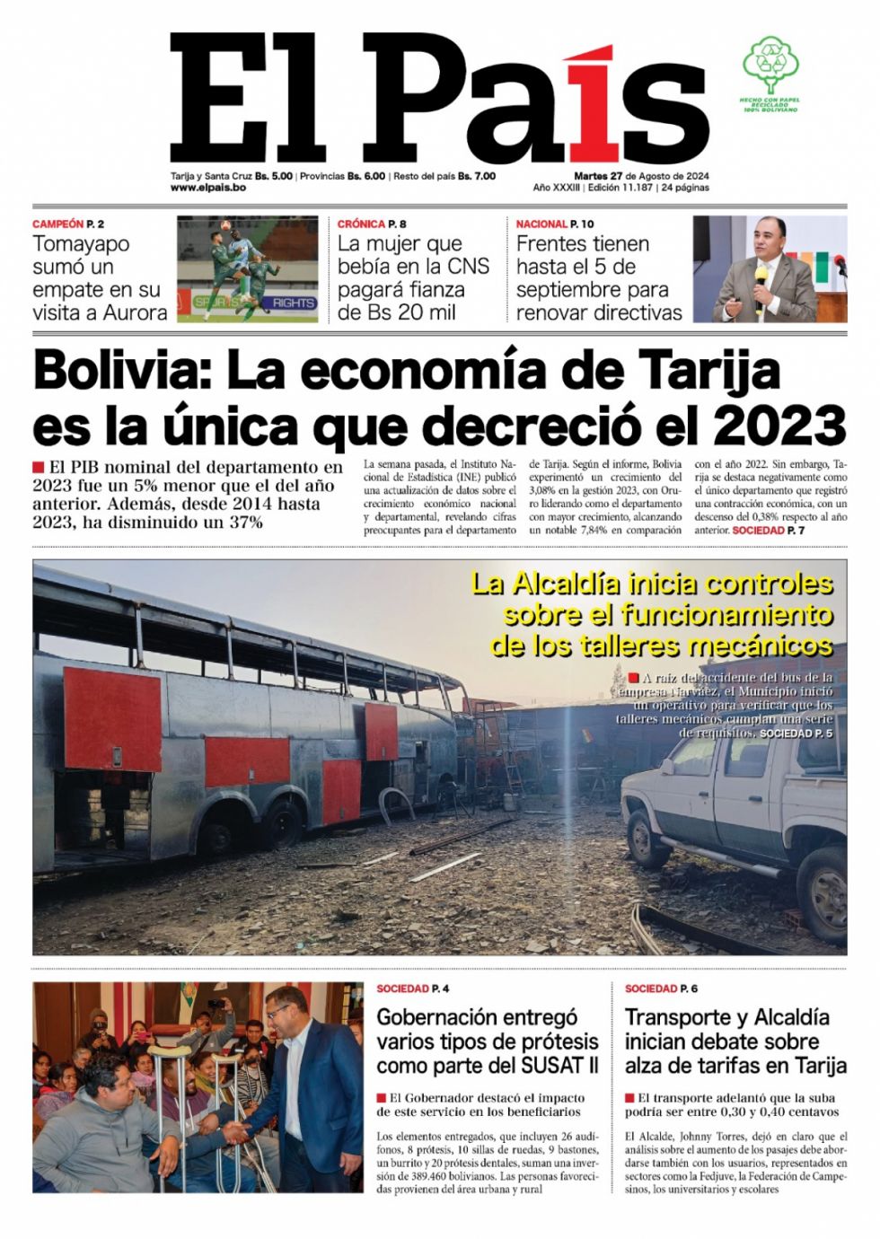 El 5%; el Padre Pérez; diésel y dólar y más: Lee las imprescindibles de hoy