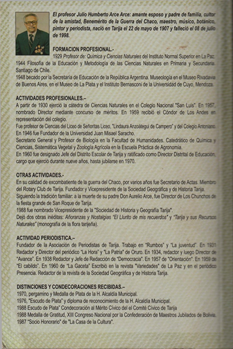 Contra Portada El Llurito de mis Recuerdos
