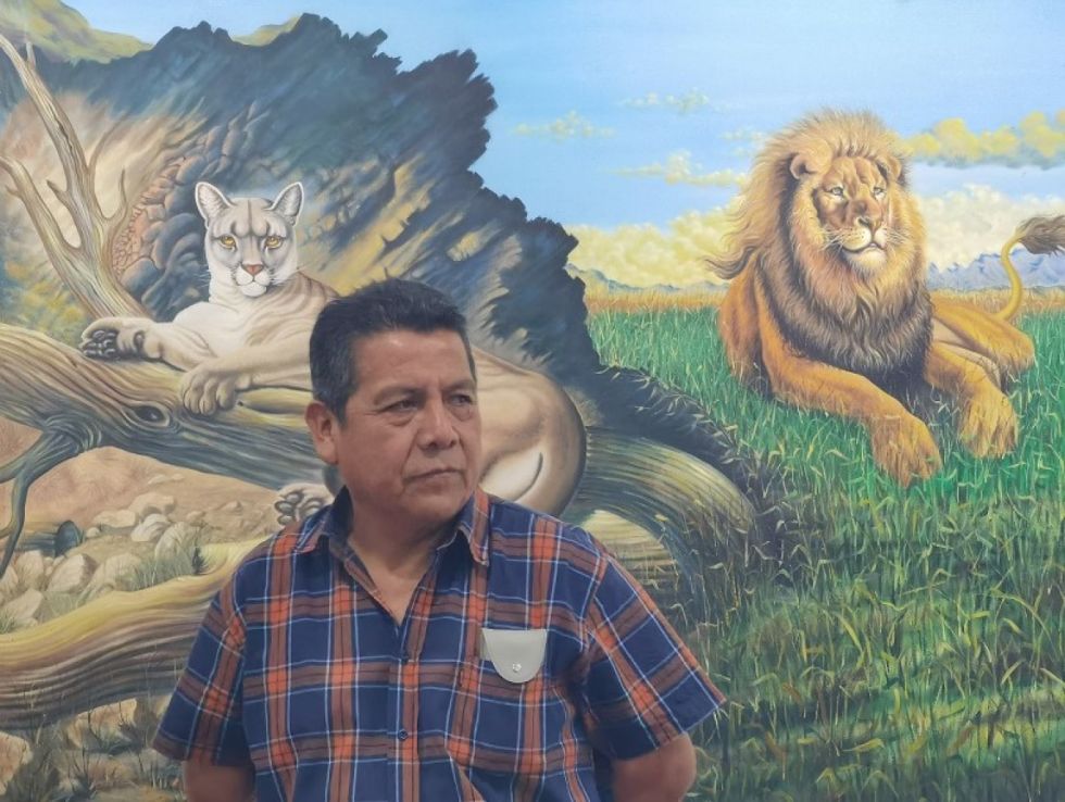 Evaristo Puma León, un pintor de su realidad