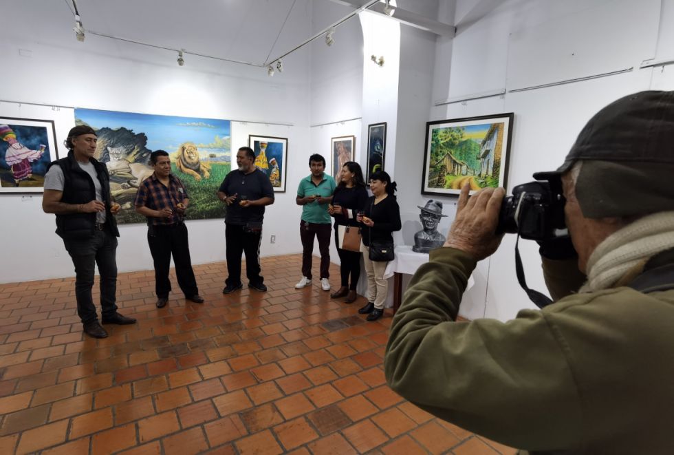 En la inauguración 
