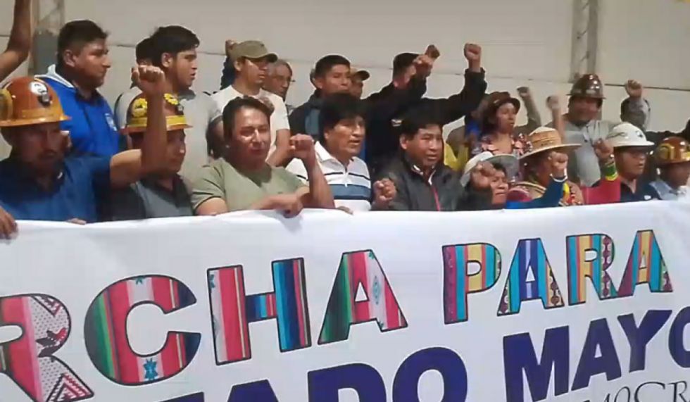 ‘Evismo’ dice que el Gobierno agoniza: ‘nosotros continuamos con la marcha y el 30 de septiembre bloqueo’
