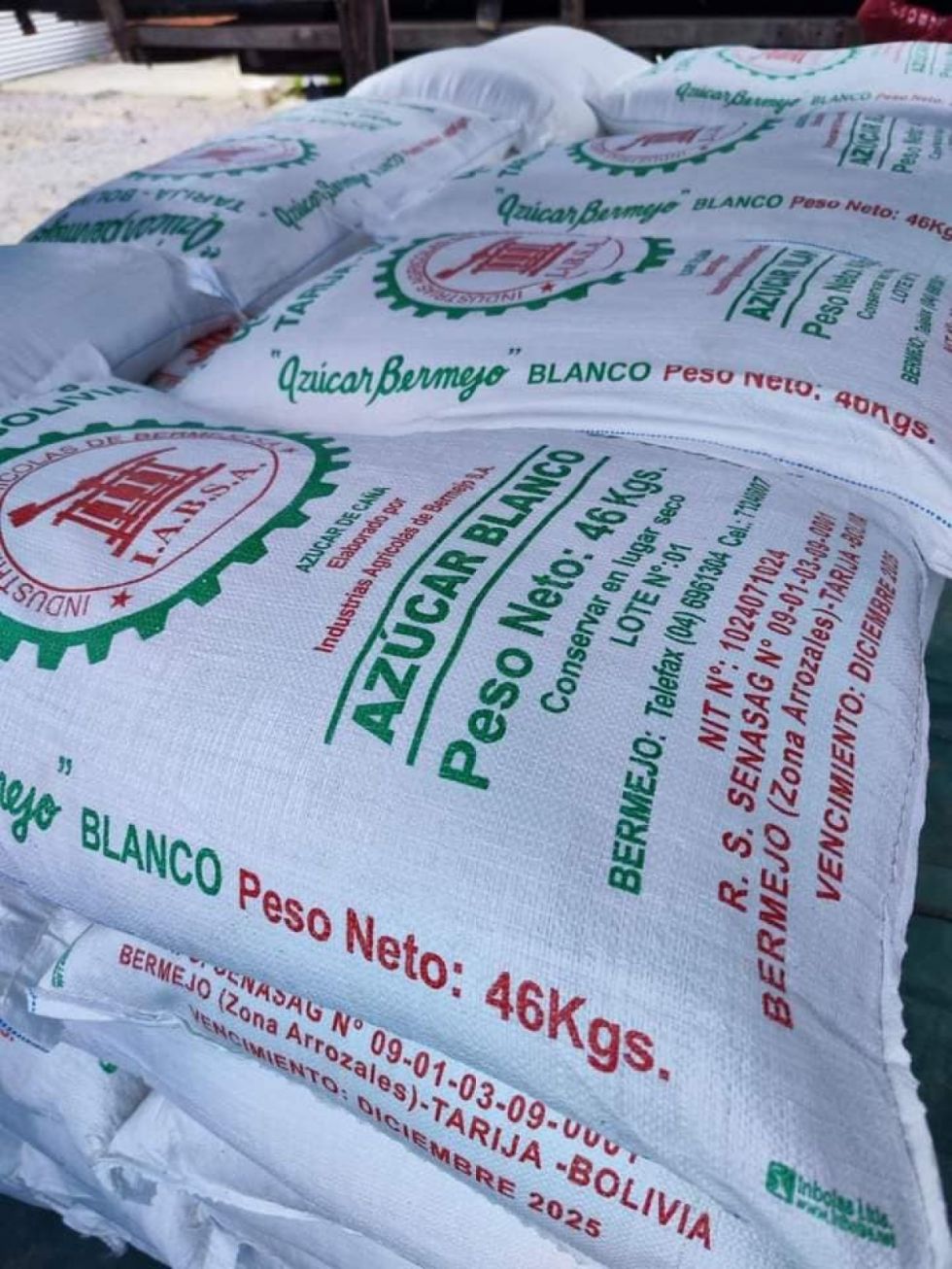Bermejo fija precio de Bs 240 por quintal de azúcar 
